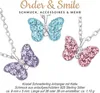 Kette Mädchen Schmetterling: Kinderkette Silber 925 Rosa Produktbild-Vorschau 3
