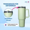 Nerezový hrnek 1,2 l „Tampa“ – hrnek s víčkem a brčkem na Náhled obrázku produktu 3
