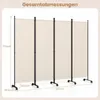 Parawan pokojowy COSTWAY 225 x 173 cm na kółkach, Podgląd zdjęcia produktu 3
