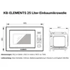 KB ELEMENTS 60 cm Einbaumikrowelle – 25 Liter Garraum, Produktbild-Vorschau 7