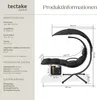 tectake® Hängeliege Elaria 195 x 132 x 197 cm, mit Produktbild-Vorschau 5