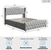 INONEFT Polsterbett 160x200 Boxspringbett mit Produktbild-Vorschau 7