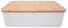 Zeller Brotkasten m. Bamboo Deckel, Metall, matt weiß - Produktbild-Vorschau 11