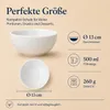 8er-Set Premium Porzellan Schüssel Ø13 cm – Elegante Schale für feine Vorspeisen und Beilagen Anteprima dell’immagine prodotto