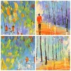 Wanduhr - Quadrat - Glasuhr - Park Natur - 30x30cm - Produktbild-Vorschau 8