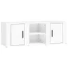 vidaXL Szafka pod TV biała 100x31,5x35 cm materiał Podgląd zdjęcia produktu 1