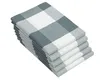 5er Set Geschirrtücher Baumwolle 50x70 cm anthrazit-kariert Produktbild-Vorschau 1