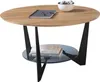 Couchtisch Cadiz rund | Ø70 | Eiche massiv / grau Produktbild-Vorschau 3