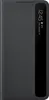 A black smartphone case with a transparent window showing the time and date. Voir les images du produit