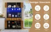 okwish Vitrine 100x40x180cm, Buffet mit LED-Beleuchtung und Produktbild-Vorschau 8