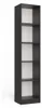 Libreria stretta RAUNO - 40 cm, antracite Anteprima dell’immagine prodotto 5