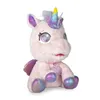 A plush unicorn toy sitting on a white background. Podgląd zdjęcia produktu