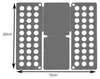 Planche à plier pour le pliage des vêtements. L Voir les images du produit 5