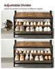 Meuble à chaussures Loft avec étagère et rack brun et noir Voir les images du produit 10