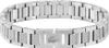 A silver metal bracelet with a clasp featuring the Lacoste crocodile logo. Náhled obrázku produktu