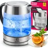 Bouilloire électrique en verre 1,7 L | 2200 W, acier Voir les images du produit 1