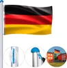 XINZI Mât de drapeau en aluminium de 6,5 m avec drapeau Voir les images du produit 1