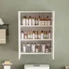 Meuble de salle de bain blanc moderne à deux portes avec Voir les images du produit 7