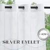 Outdoor Vorhang Weiß Transparent 2er Set H 213 x B 132 cm Produktbild-Vorschau 2