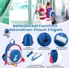 COSTWAY 2-dielny detský kufor + batoh, 12"+18" detský vozík Náhľad obrázku produktu 4