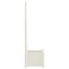 vidaXL Bac à plantes avec treillis 43x43x142 cm PP blanc Voir les images du produit 4