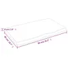 Tischplatte 80x50x(2-4) cm Massivholz Behandelt Baumkante Produktbild-Vorschau 8