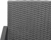vidaXL 3dílný zahradní jídelní set s polštáři Dark Grey PP Náhled obrázku produktu 6