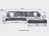 Multimedia-Ecksofa Couch mit RGB-LED Bluetooth Soundsystem Produktbild-Vorschau 7