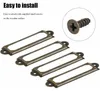 50 Stück Etikettenhalter aus Metall für Möbel, Schubladen, Produktbild-Vorschau 3