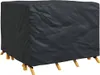 vidaXL Copertura per mobili da giardino nera 135 x 135 x 90 Anteprima dell’immagine prodotto 3