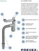 PREVEX Flexloc Universal-Platzspar-Siphon für Küchenspüle, Produktbild-Vorschau 3