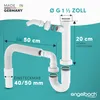 Engelbach Siphon für Küchenspüle mit Flexiblem Produktbild-Vorschau 4
