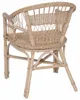vidaXL Stapelstuhl Rattan Natur 60 x 60 x 81 cm Produktbild-Vorschau 6