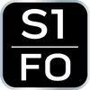 A black square with white text and a dividing line. Voir les images du produit
