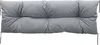 A gray, tufted cushion for a garden sofa or bench. Náhled obrázku produktu