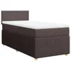 Boxspringbett mit Matratze Dunkelbraun 90x200 cm Stoff Produktbild-Vorschau 3
