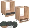 Herdumbauschrank Vicco Fame-Line Anthrazit-Gold 60 cm ohne Produktbild-Vorschau 6