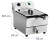 Regelbare Elektrofritteuse mit Ablasshahn 400 V 6000 W 16 l Produktbild-Vorschau 11