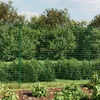 vidaXL Maschendrahtzaun mit Bodenhülsen Grün 2x25 m -  Produktbild-Vorschau 2