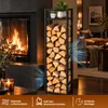 Ikodm Holzregal für Kamin mit Ablage und 3 Höhen, 45 × 32 × Produktbild-Vorschau 6