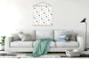 MuchoWow® Textilposter Flamingo - Muster - Blätter 120x120 Produktbild-Vorschau 3