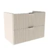 WENA Waschtischunterschrank 80 cm ohne Oberteil, geriffelte Produktbild-Vorschau 1