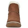 A front view of a brown winter boot with white faux fur lining. Anteprima dell’immagine prodotto