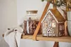 LS-LebenStil Teelichthaus Lichterhaus Nyhavn 15cm Braun Produktbild-Vorschau 4