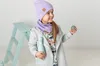 Bubalove | Kinder Beanie Mütze | Loop Schal | SET | Violett Produktbild-Vorschau 4