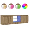 vidaXL Armoire TV avec lampes LED Chêne Artisan 120x30x36 Voir les images du produit 1