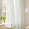 Easy Home Voile Vorhang mit Pompoms - Boho Chic Transparent Produktbild-Vorschau 3