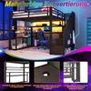 Flieks Etagenbett 140x200cm mit Schreibtisch und Regal, Produktbild-Vorschau 6