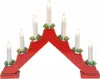 IDENA Idena LED Adventsleuchter rot 7 Kerzenlichter, Produktbild-Vorschau 2
