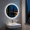 Lustro łazienkowe LED, oświetlane, średnica 60 cm, okrągłe, Podgląd zdjęcia produktu 4